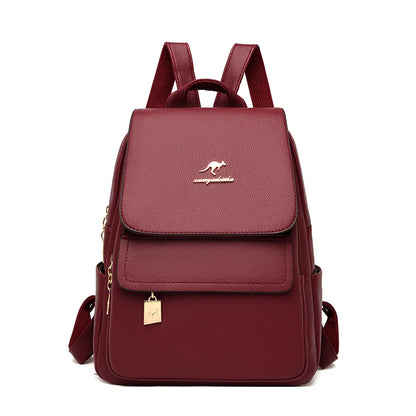 2021 New Designer Backpack Women High Quality Pu Leather Backpack Large Capacity School Bags for Girls Large Travel Backpack