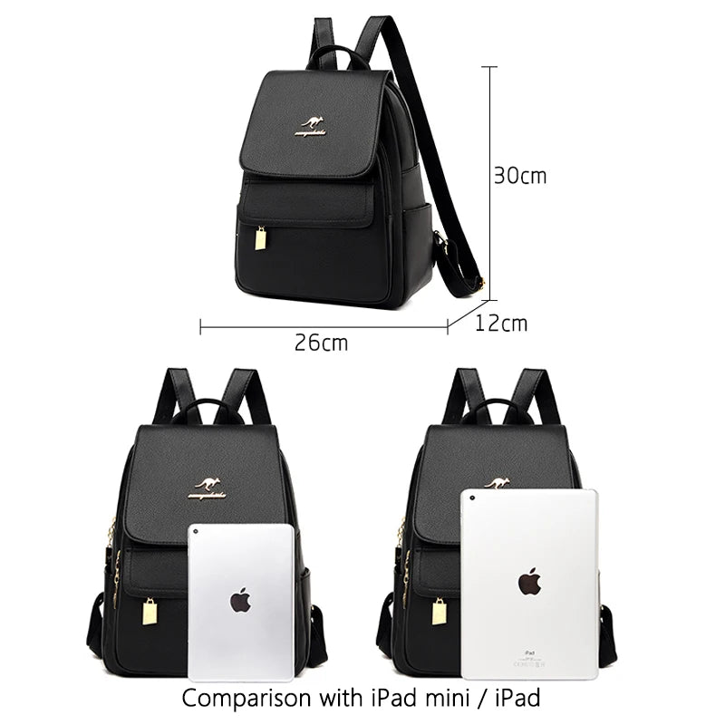 2021 New Designer Backpack Women High Quality Pu Leather Backpack Large Capacity School Bags for Girls Large Travel Backpack