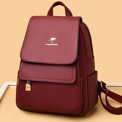 2021 New Designer Backpack Women High Quality Pu Leather Backpack Large Capacity School Bags for Girls Large Travel Backpack