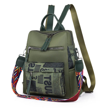 2021 New Luxury Designer Printed Backpack Waterproof Oxford Fabric Ladies Backpack Large Capacity Travel Bag
