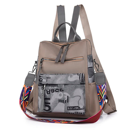 2021 New Luxury Designer Printed Backpack Waterproof Oxford Fabric Ladies Backpack Large Capacity Travel Bag