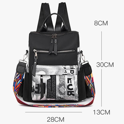 2021 New Luxury Designer Printed Backpack Waterproof Oxford Fabric Ladies Backpack Large Capacity Travel Bag