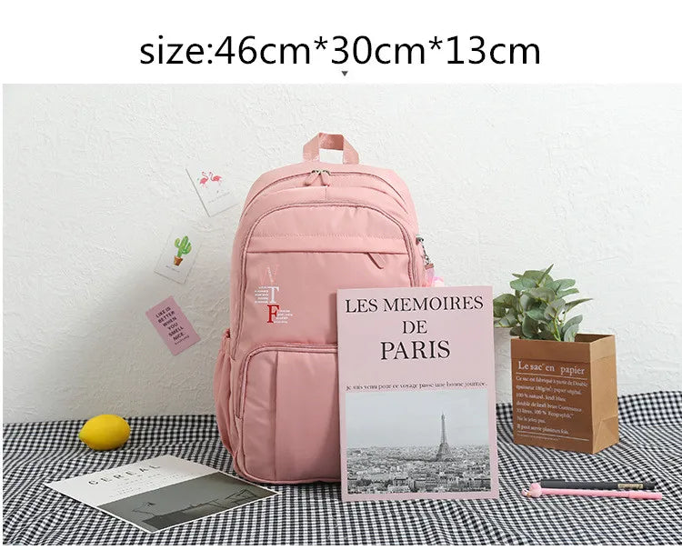 2021 New School Backpack Women Backpack Children Schoolbag for Teenager Girls Travel Bagpack Mochila Feminina Sac A Dos (pink)