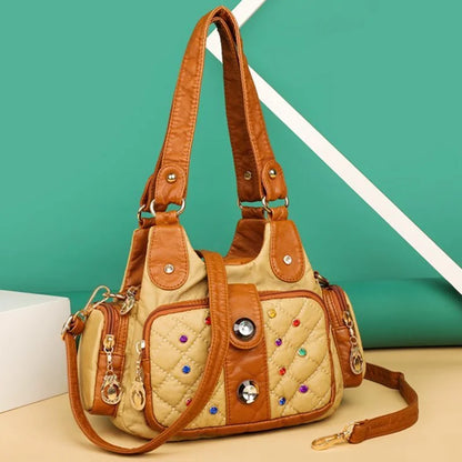 2021 New Soft Leather Crossbody Bag for Women Luxury Handbags Women Bags Designer Female Shoulder Bag Top-handle Bags Sac A Main