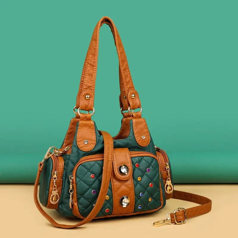 2021 New Soft Leather Crossbody Bag for Women Luxury Handbags Women Bags Designer Female Shoulder Bag Top-handle Bags Sac A Main
