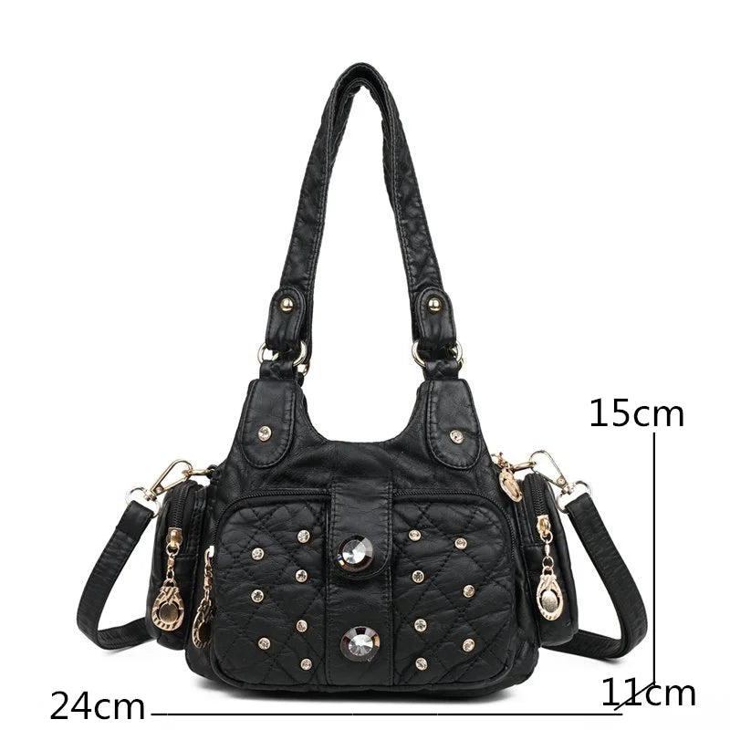 2021 New Soft Leather Crossbody Bag for Women Luxury Handbags Women Bags Designer Female Shoulder Bag Top-handle Bags Sac A Main
