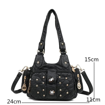 2021 New Soft Leather Crossbody Bag for Women Luxury Handbags Women Bags Designer Female Shoulder Bag Top-handle Bags Sac A Main