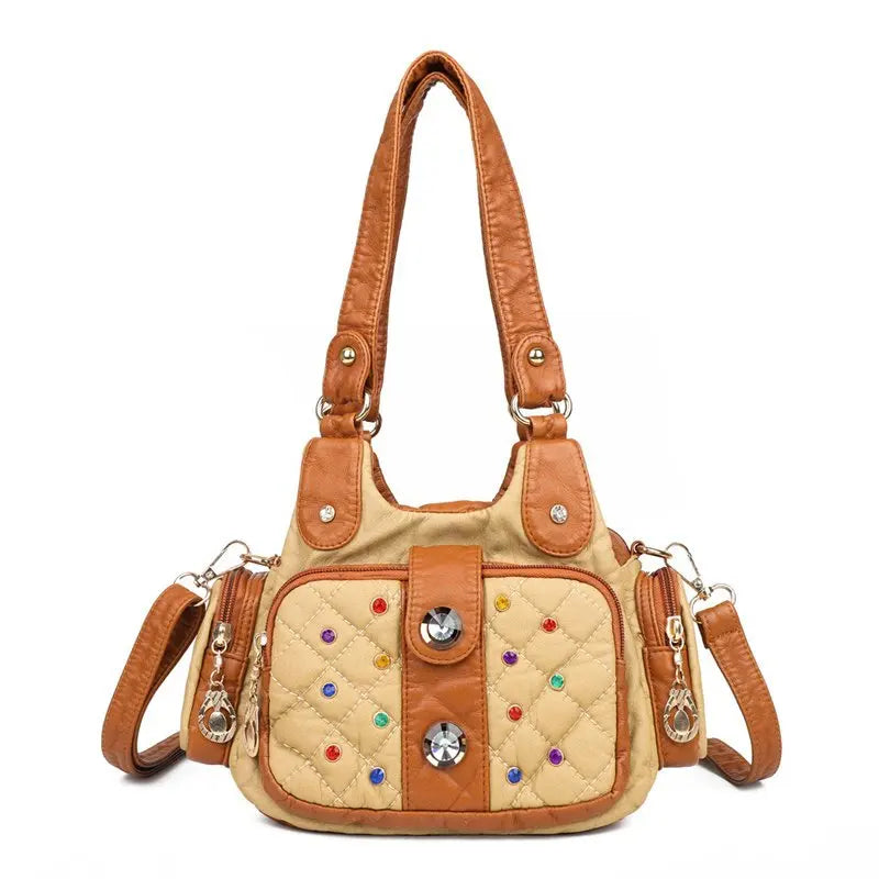 2021 New Soft Leather Crossbody Bag for Women Luxury Handbags Women Bags Designer Female Shoulder Bag Top-handle Bags Sac A Main