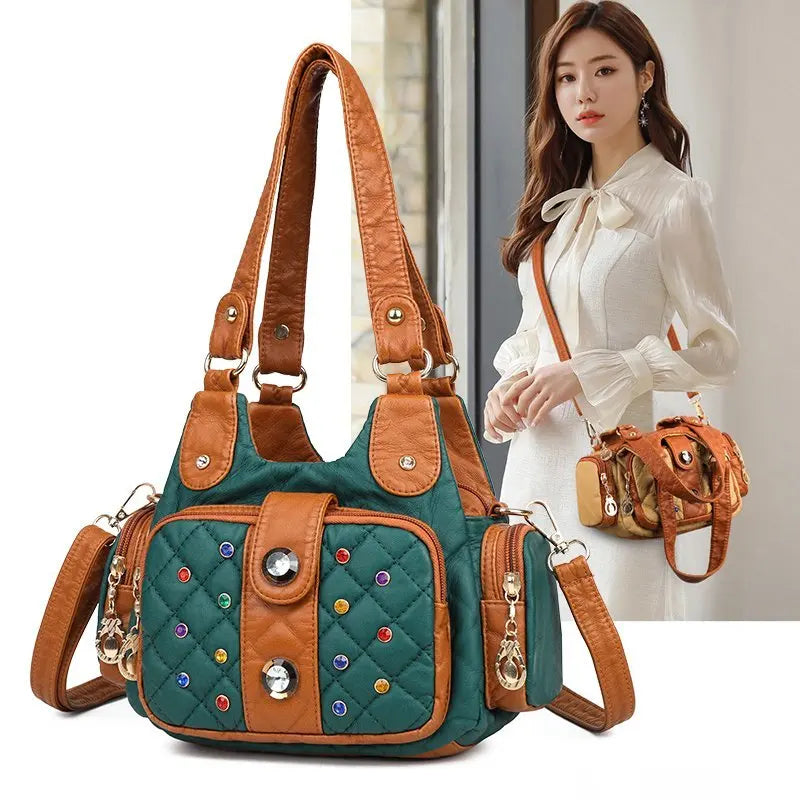 2021 New Soft Leather Crossbody Bag for Women Luxury Handbags Women Bags Designer Female Shoulder Bag Top-handle Bags Sac A Main