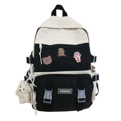 2021 New Waterproof Nylon Mochila School Backpack for Teenage Girls Large Capacity Double Shoulder Bagpack Backpacks Purse