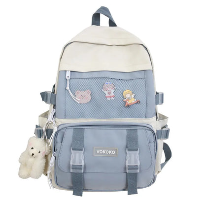 2021 New Waterproof Nylon Mochila School Backpack for Teenage Girls Large Capacity Double Shoulder Bagpack Backpacks Purse