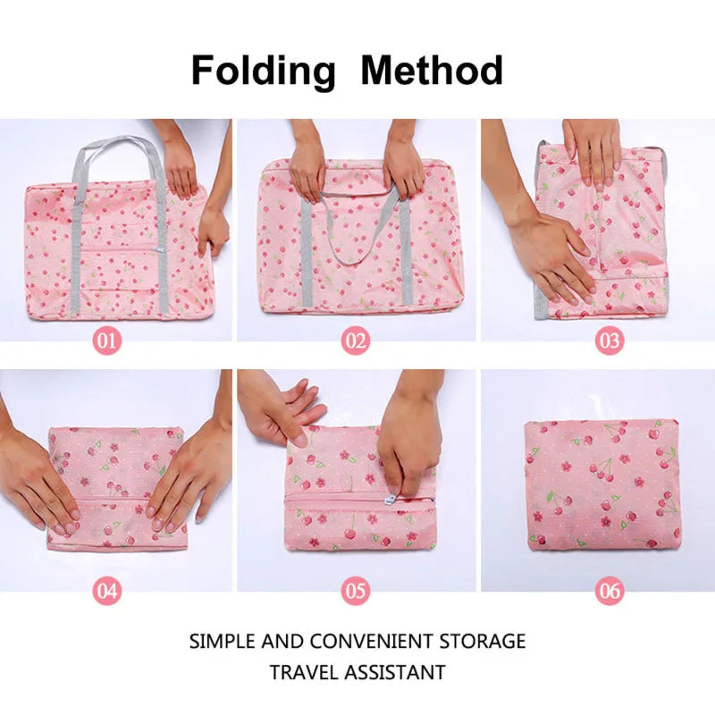2021 Nylon Foldable Travel Bags Unisex Large Capacity Bag Luggage Women WaterProof Handbags Men Travel Bags Clothing Organizer