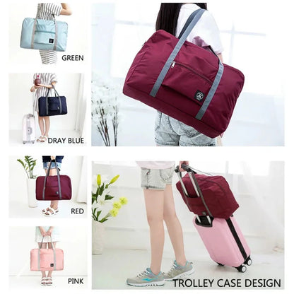2021 Nylon Foldable Travel Bags Unisex Large Capacity Bag Luggage Women WaterProof Handbags Men Travel Bags Clothing Organizer