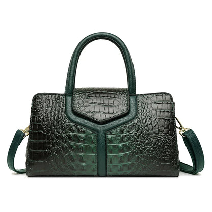 2021 Vintage Crocodile Luxury Leather Handbags Women Bags Designer Large Capacity Tote Purse Lady Shoulder Bag Brand Bags Luxury