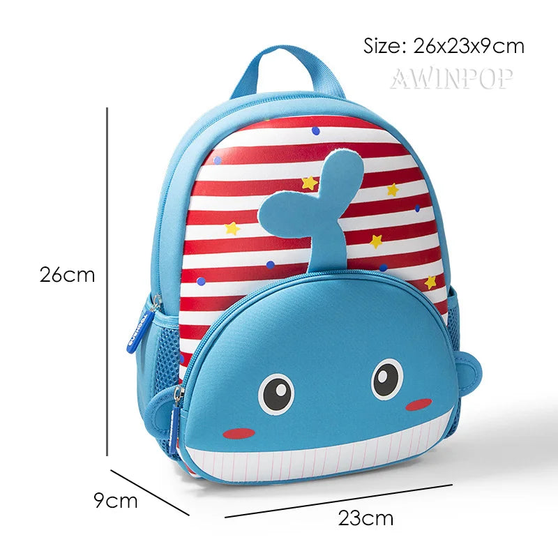 2022 3D Animals Kids Backpacks Elephant Unicorn Dinosaur School Bags Girls Kindergarten Toddler Boy Schoolbag Mochilas Escolares