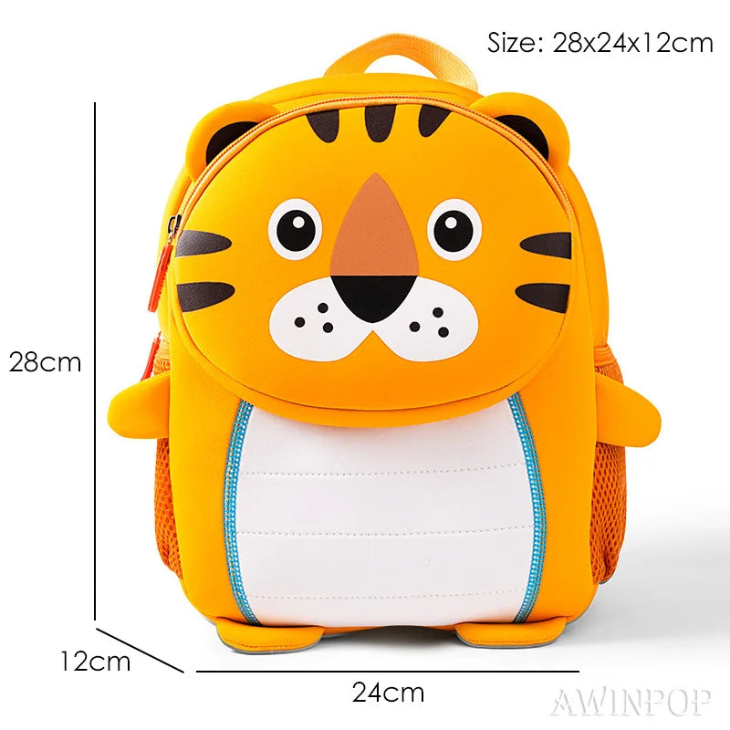 2022 3D Animals Kids Backpacks Elephant Unicorn Dinosaur School Bags Girls Kindergarten Toddler Boy Schoolbag Mochilas Escolares