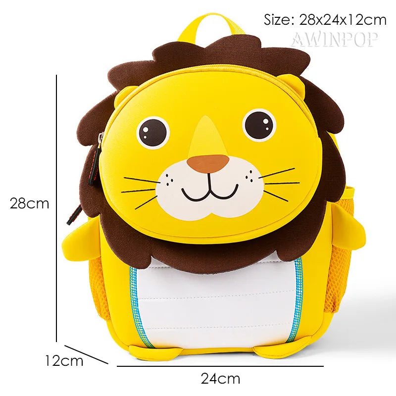 2022 3D Animals Kids Backpacks Elephant Unicorn Dinosaur School Bags Girls Kindergarten Toddler Boy Schoolbag Mochilas Escolares