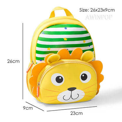 2022 3D Animals Kids Backpacks Elephant Unicorn Dinosaur School Bags Girls Kindergarten Toddler Boy Schoolbag Mochilas Escolares