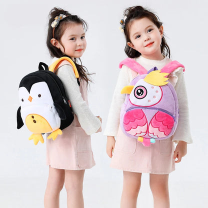 2022 3D Cartoon Owl School Bags for Girls Soft Children Bag Kindergarten Toddler Kids School Backpack Rabbit Boys Cute Mochilas