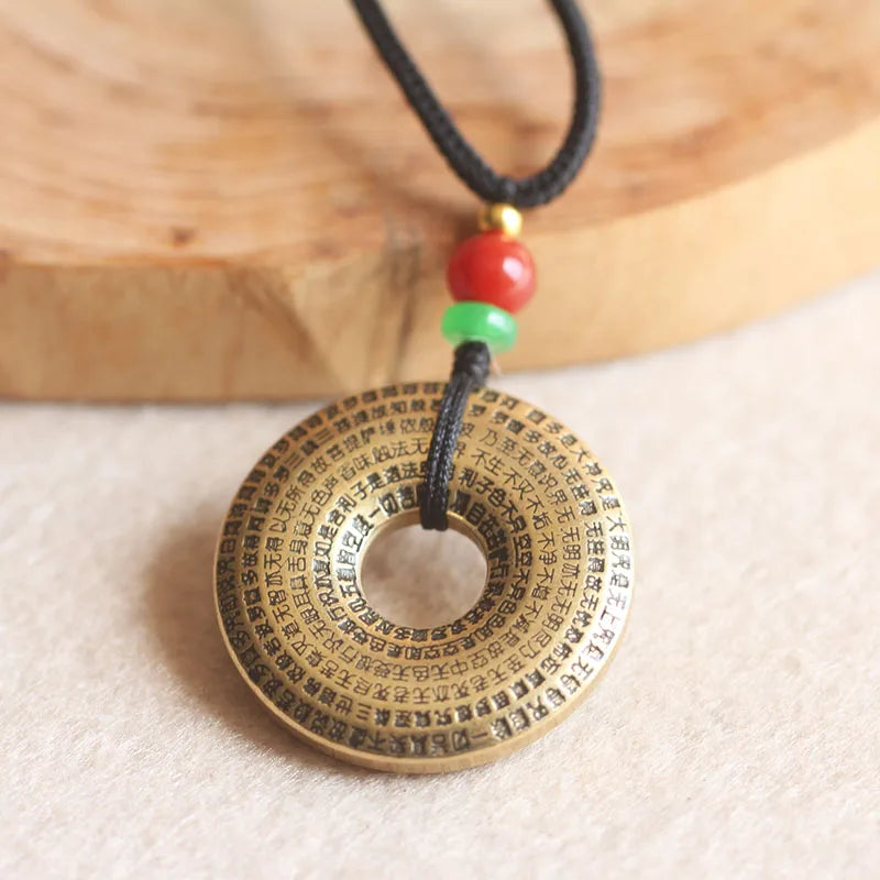 2022 Asia Tibet Thailand Temple master Mantra safety Good luck Buddha Amulet copper Pendant all-powerful talisman