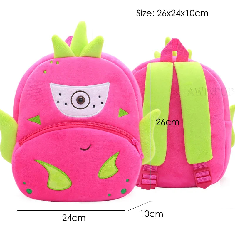2022 Cartoon Avocado School Backpacks for Kids Children Strawberry Backpack Kindergarten Fruit School Bags Mochilas Escolares