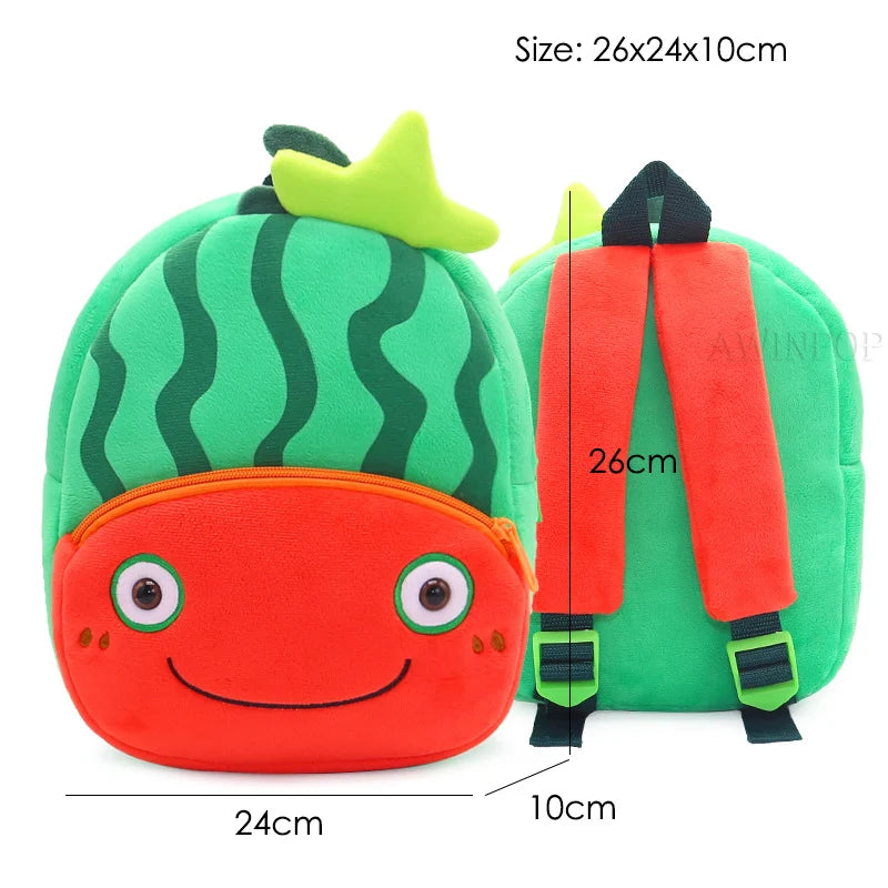 2022 Cartoon Fruit School Backpacks for Kids Children Strawberry Backpack Kindergarten School Bags Avocado Mochilas Escolares