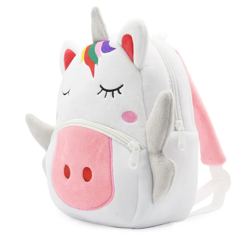 2022 Cartoon Kids Plush Backpacks Mini Kindergarten Schoolbag Animal Backpack Children School Bags Girls Boys mochila escolar