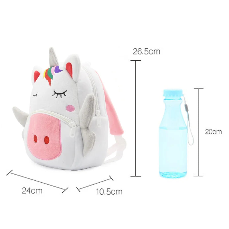 2022 Cartoon Kids Plush Backpacks Mini Kindergarten Schoolbag Animal Backpack Children School Bags Girls Boys mochila escolar