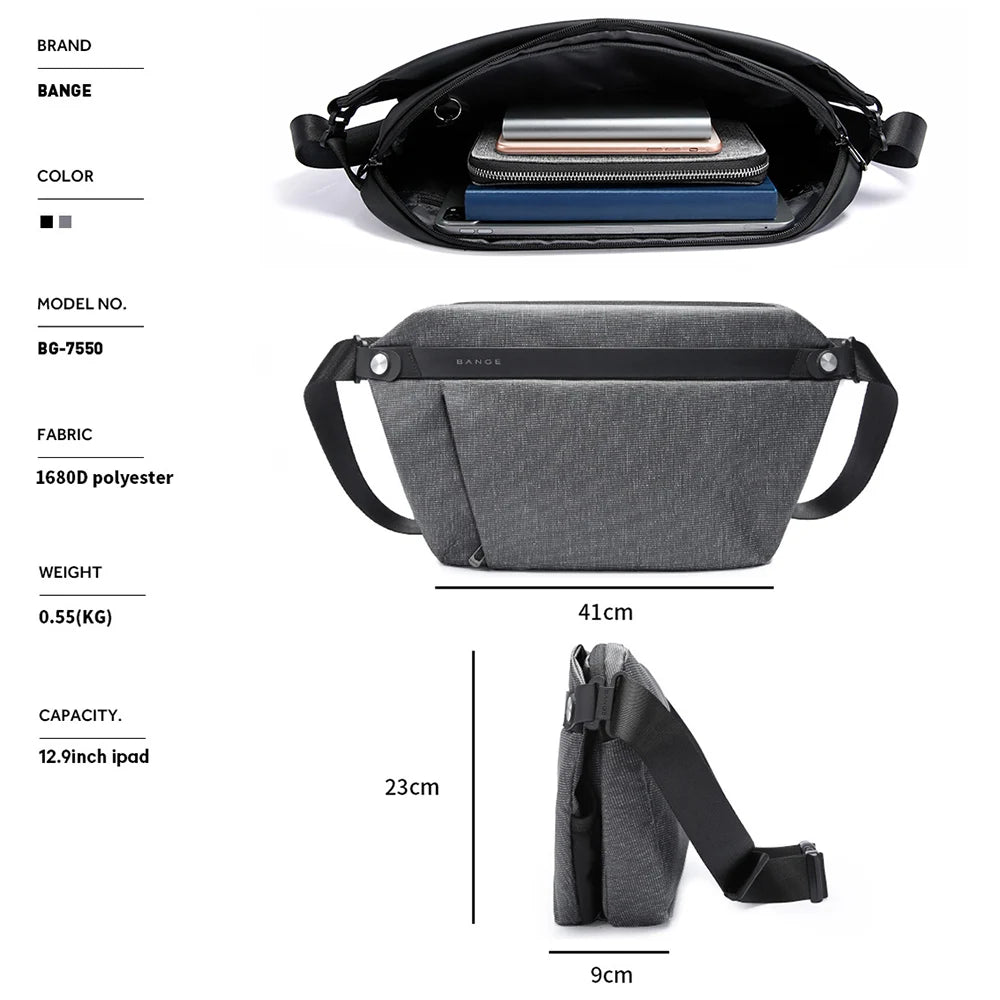 2022 Fashion Chest Bag Men Waterproof Leisure Male Bag Sports Packs Messenger Shoulder Sling Running Women Shoulder Bag