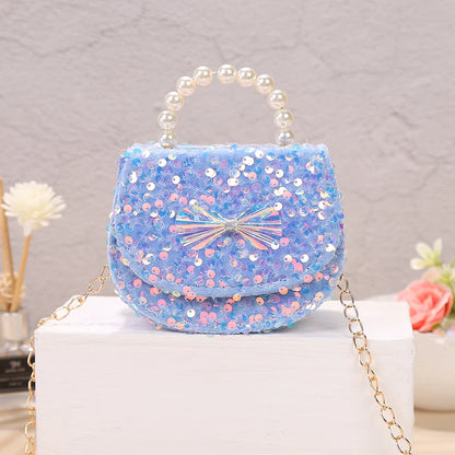 2022 Fashion Princess Cross Body Purse Cute Girl Shoulder Messenger Children Crossbody Chain Handbag Toddler Girl Bags