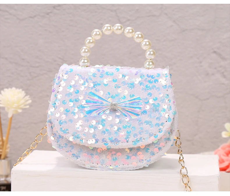 2022 Fashion Princess Cross Body Purse Cute Girl Shoulder Messenger Children Crossbody Chain Handbag Toddler Girl Bags