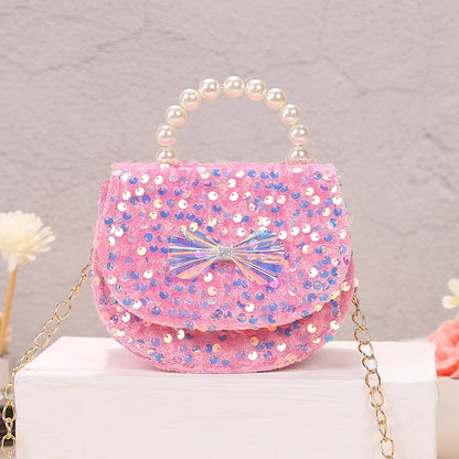 2022 Fashion Princess Cross Body Purse Cute Girl Shoulder Messenger Children Crossbody Chain Handbag Toddler Girl Bags
