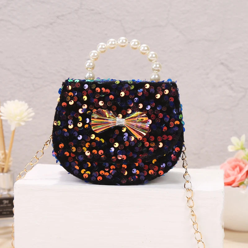 2022 Fashion Princess Cross Body Purse Cute Girl Shoulder Messenger Children Crossbody Chain Handbag Toddler Girl Bags