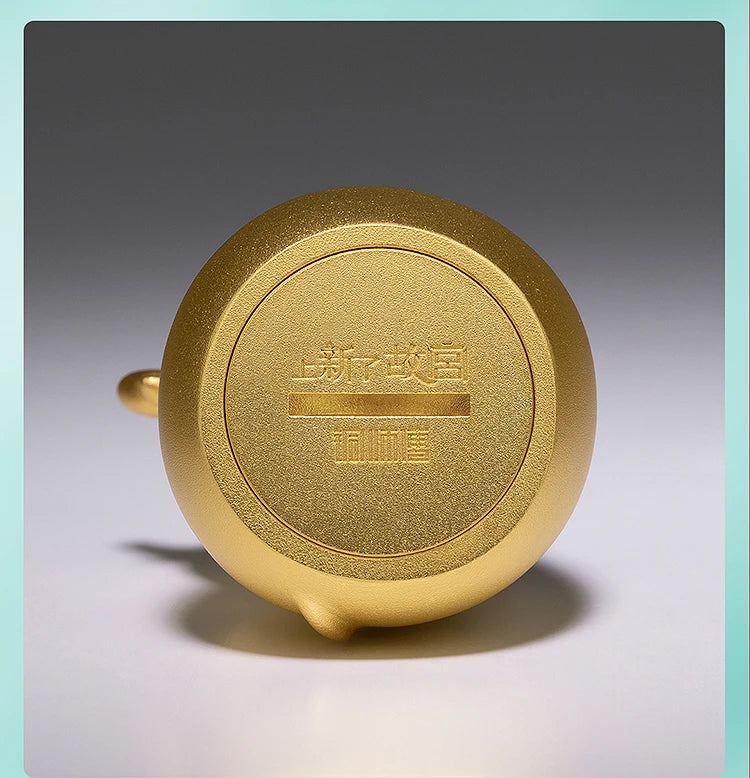 2022 GOOD LUCK gift CHINA National treasure Collection 24K Gold-plated Zodiacs Wealth success Lucky Bull Mascot Company business