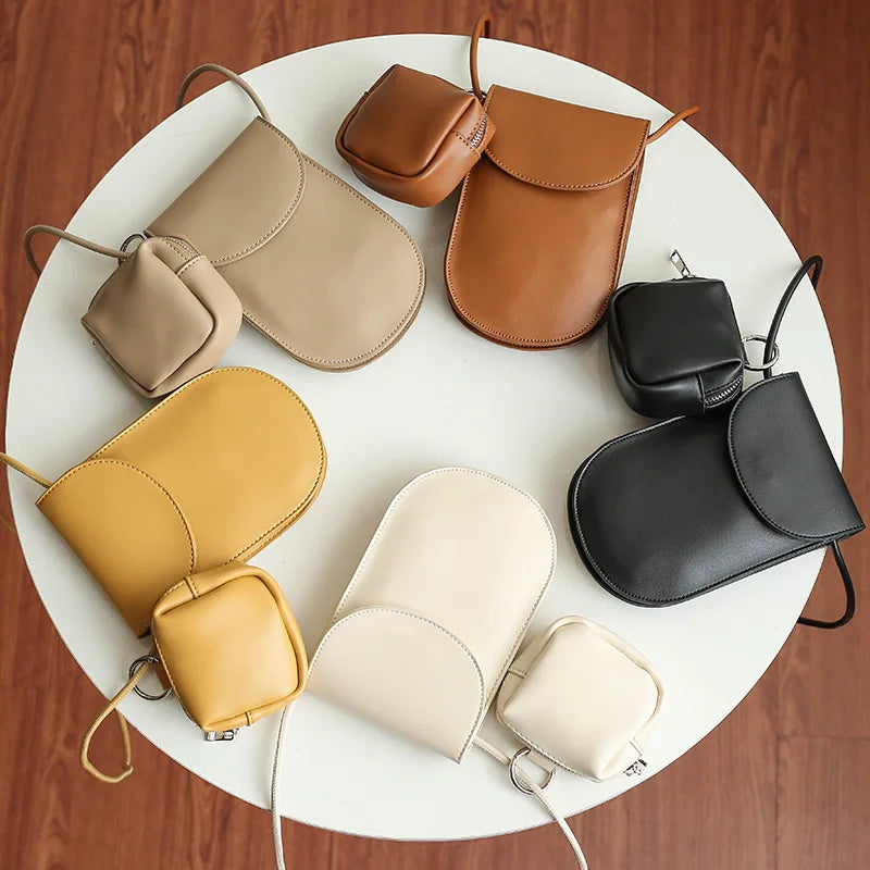 2022 Japanese Style Fashion Mobile Phone Bag with Coin Purse Women's Japanese Style Mini Crossbody Designer Small Shoulder Bag