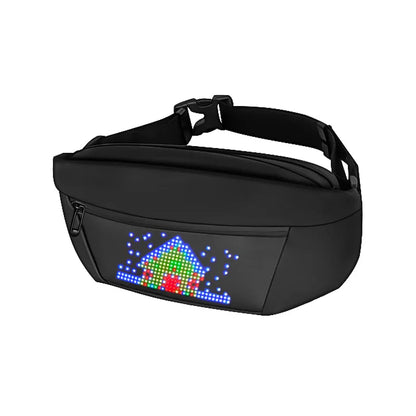2022 LED Smart Display Chest Bag Men Shoulder bag Custom DIY Messenger Bag Sport Waterproof Crossbody Bag Waist bag for woman