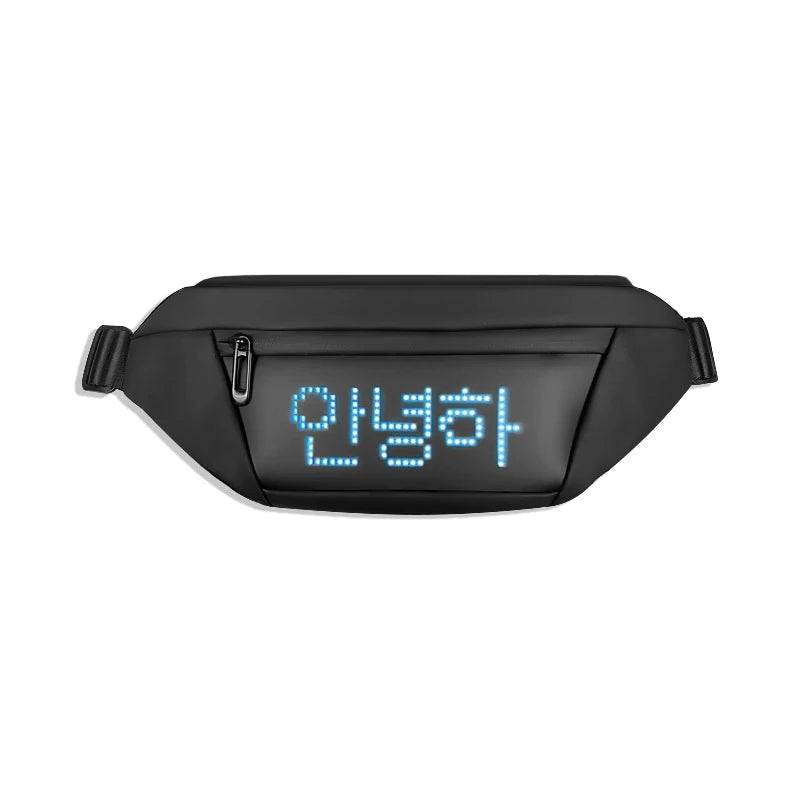 2022 LED Smart Display Chest Bag Men Shoulder bag Custom DIY Messenger Bag Sport Waterproof Crossbody Bag Waist bag for woman