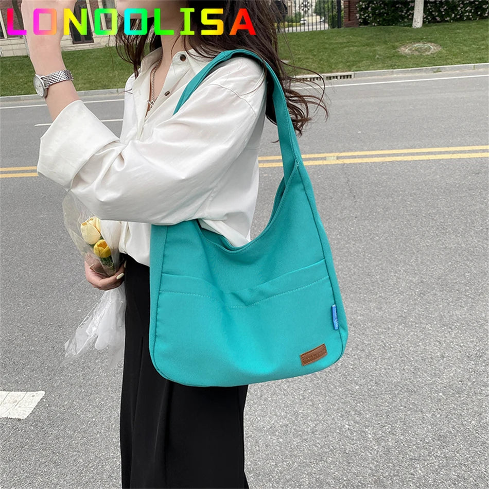 2022 Large Capacity Casual Tote Women's Korean Style Trendy Fashion Shoulder Ladies Bag High Quality Female Handbags and Purses