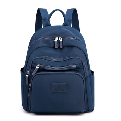 2022 New Dark Green Women's Backpack Waterproof Nylon Backpack Student School Bag Suitable For Girls' Small Travel Rucksack