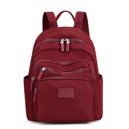 2022 New Dark Green Women's Backpack Waterproof Nylon Backpack Student School Bag Suitable For Girls' Small Travel Rucksack
