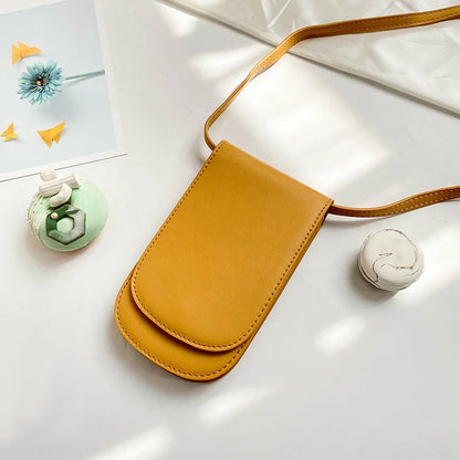 2022 New Japanese Style Mini Fresh Mobile Phone Bags Simple Fashion Vertical Artistic Shoulder Crossbody Bag Casual Women's Bag