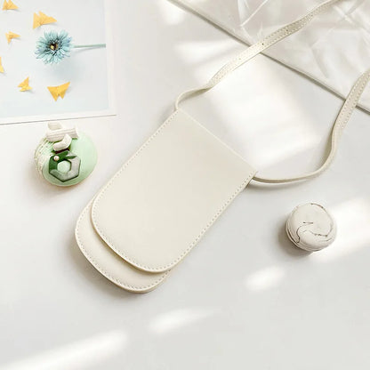 2022 New Japanese Style Mini Fresh Mobile Phone Bags Simple Fashion Vertical Artistic Shoulder Crossbody Bag Casual Women's Bag