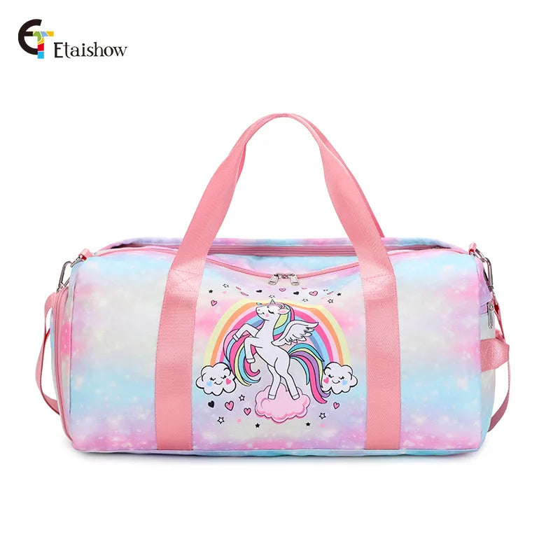 2022 New Rainbow Travel Bag Organizer Sports Fitness Yoga Bag Large Capacity Tote Messenger Weekend Duffle Bag For Women