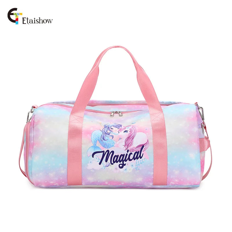 2022 New Rainbow Travel Bag Organizer Sports Fitness Yoga Bag Large Capacity Tote Messenger Weekend Duffle Bag For Women