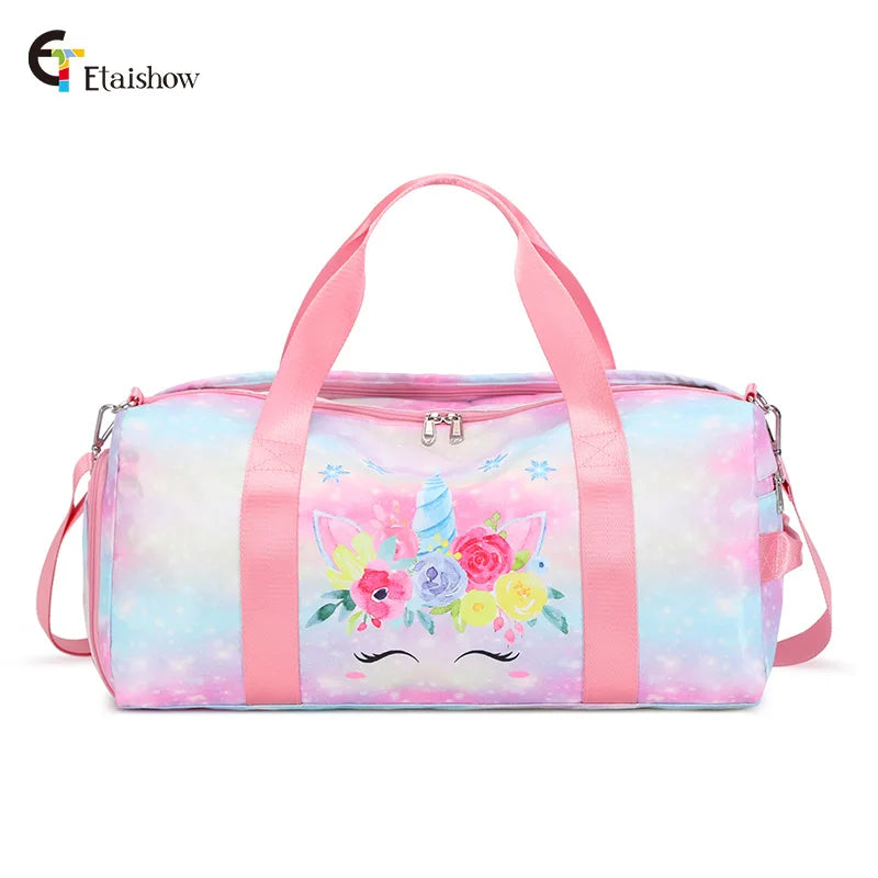 2022 New Rainbow Travel Bag Organizer Sports Fitness Yoga Bag Large Capacity Tote Messenger Weekend Duffle Bag For Women