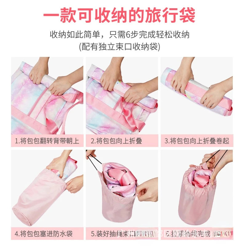 2022 New Rainbow Travel Bag Organizer Sports Fitness Yoga Bag Large Capacity Tote Messenger Weekend Duffle Bag For Women