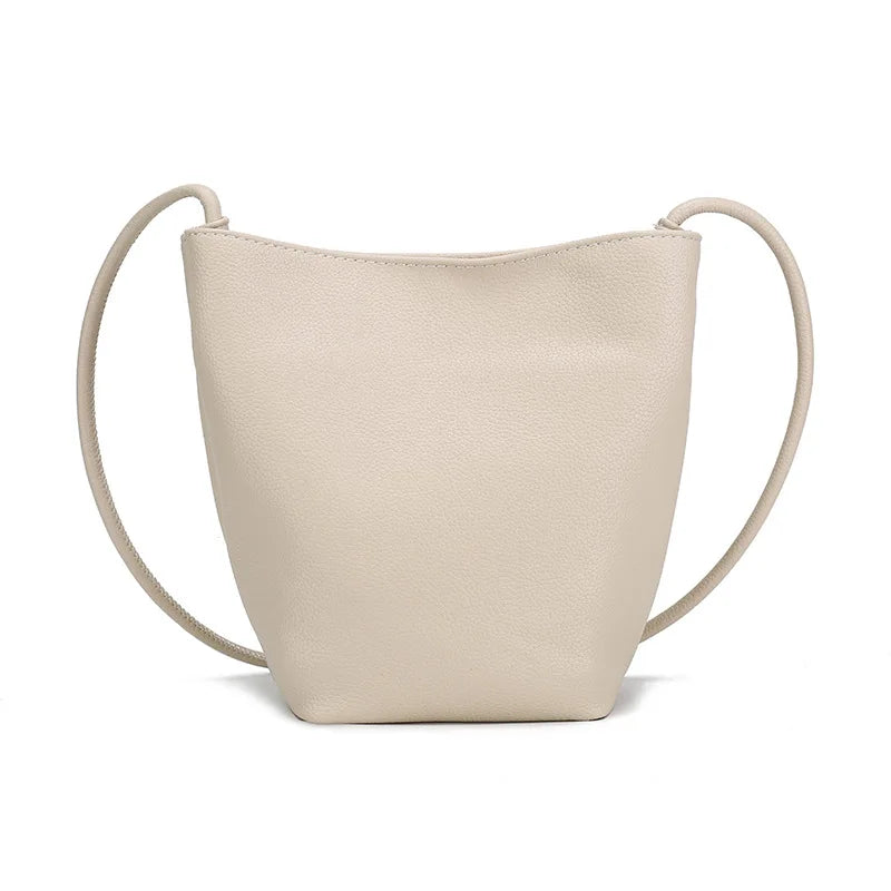2022 New Simple Mini Bucket Bag for Women Girls Soft Small Mobile Phone Shoulder Bag Ins Japanese Style Sweet Crossbody Bags