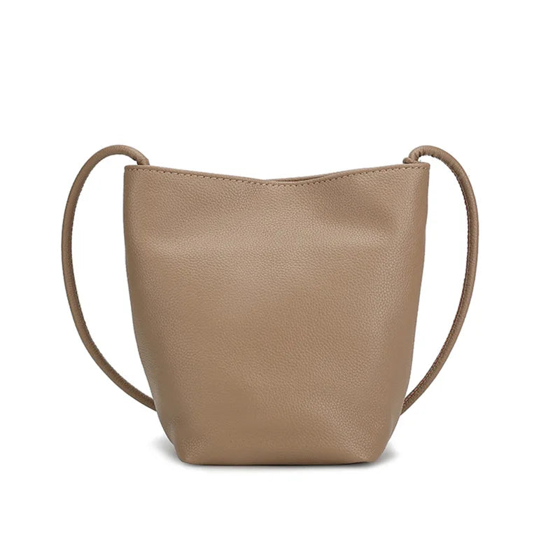 2022 New Simple Mini Bucket Bag for Women Girls Soft Small Mobile Phone Shoulder Bag Ins Japanese Style Sweet Crossbody Bags