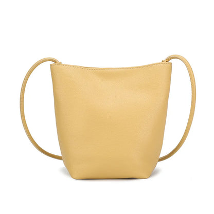 2022 New Simple Mini Bucket Bag for Women Girls Soft Small Mobile Phone Shoulder Bag Ins Japanese Style Sweet Crossbody Bags