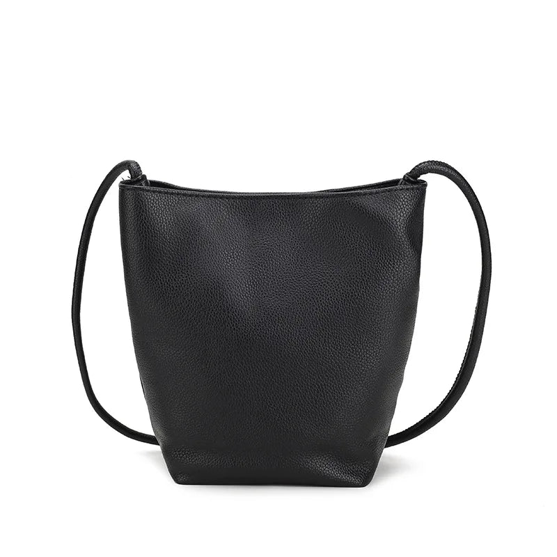 2022 New Simple Mini Bucket Bag for Women Girls Soft Small Mobile Phone Shoulder Bag Ins Japanese Style Sweet Crossbody Bags